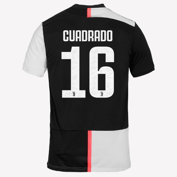 Camiseta Juventus NO.16 Cuadredo 1ª 2019/20 Blanco Negro